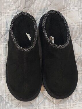 Pawz Women's Hazel black platform clog slippers Size 6